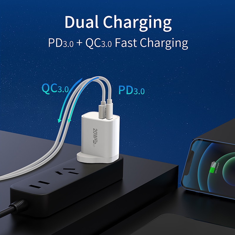 20 واط 2ports PD شاحن A2008-02