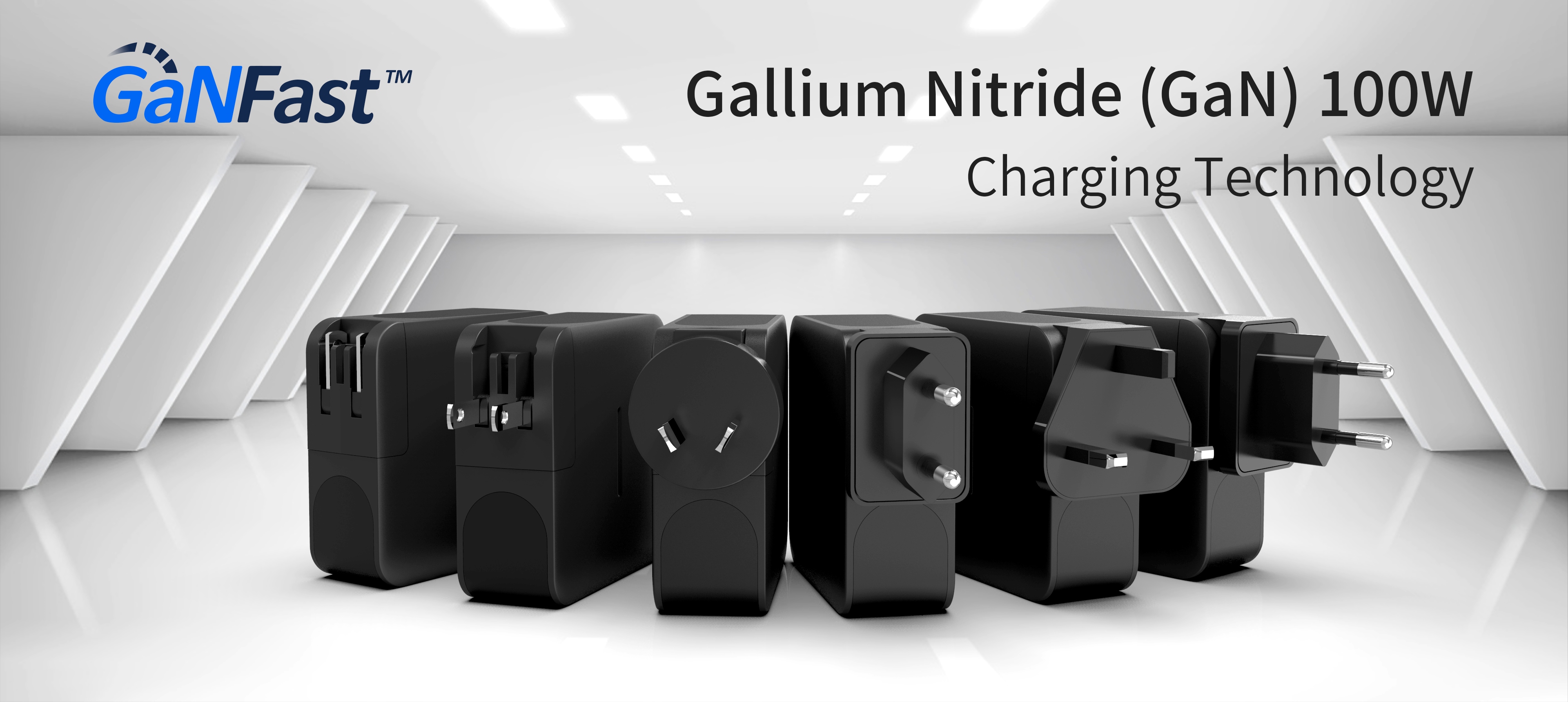 100 واط GaN 全家福 黑色